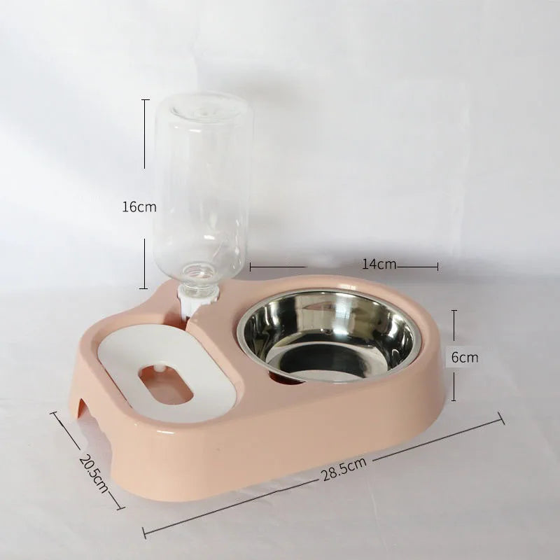 premium automatic pet drinking bowl with stainless steel insert