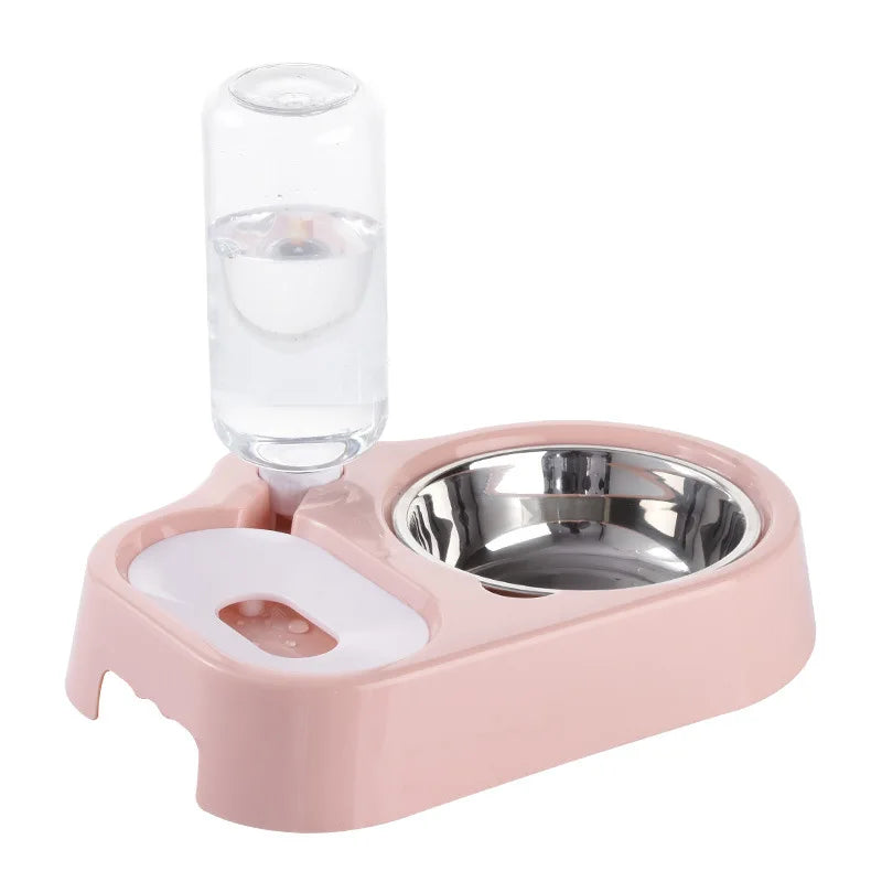 premium automatic pet drinking bowl with stainless steel insert