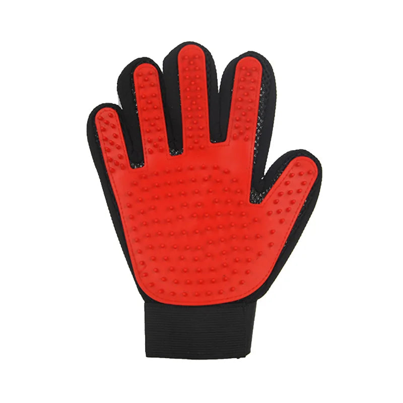 deluxe rubber pet grooming glove