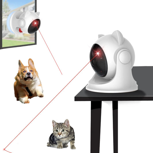 Smart Motion-Activated Laser Toy – Rechargeable Interactive Exercise System for Cats