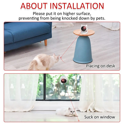 Smart Motion-Activated Laser Toy – Rechargeable Interactive Exercise System for Cats