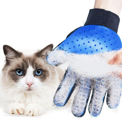 Deluxe Rubber Pet Grooming Glove