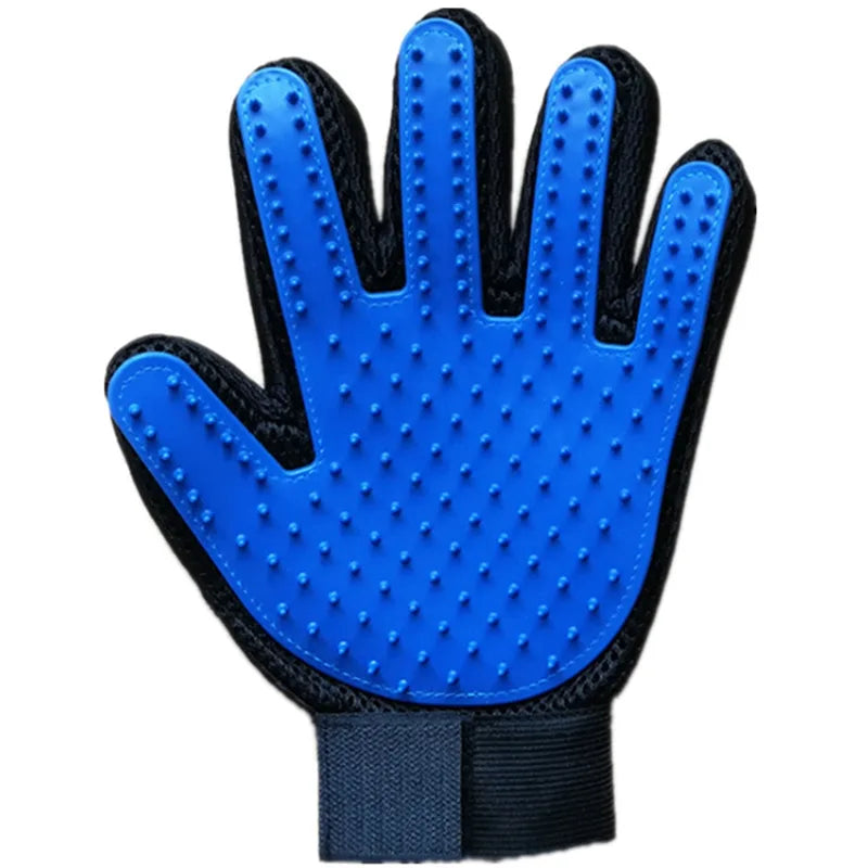 deluxe rubber pet grooming glove