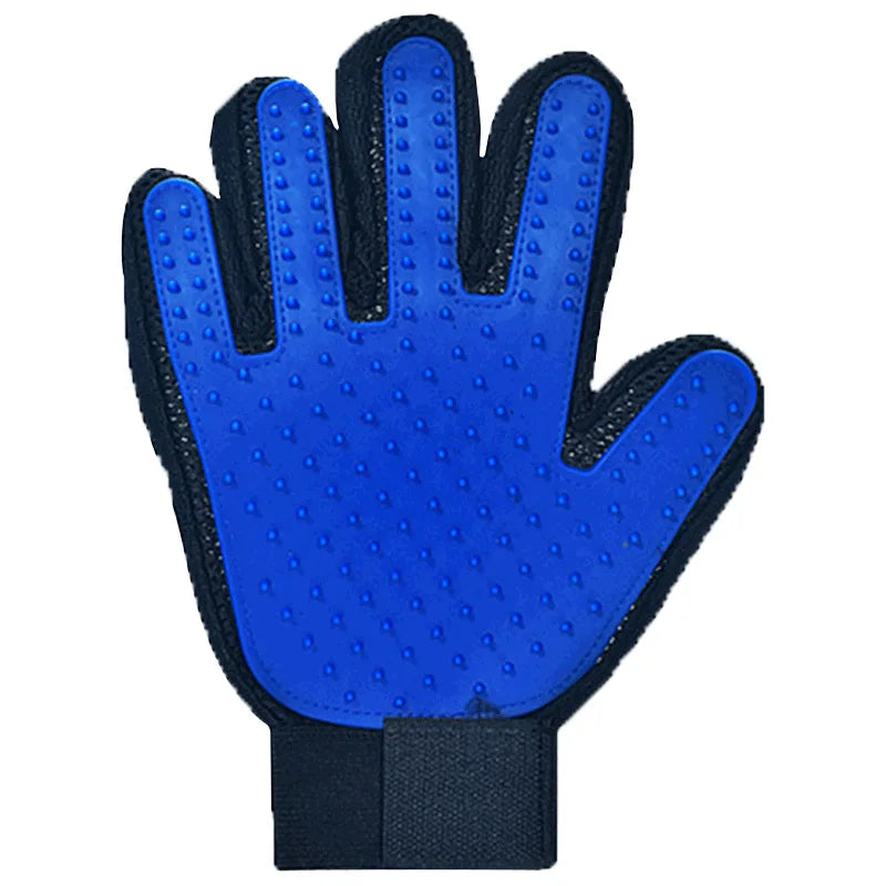 deluxe rubber pet grooming glove
